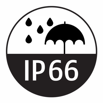 IP 66 Zertifikat - Wasser und staubdichte Solar-Beleuchtungungf